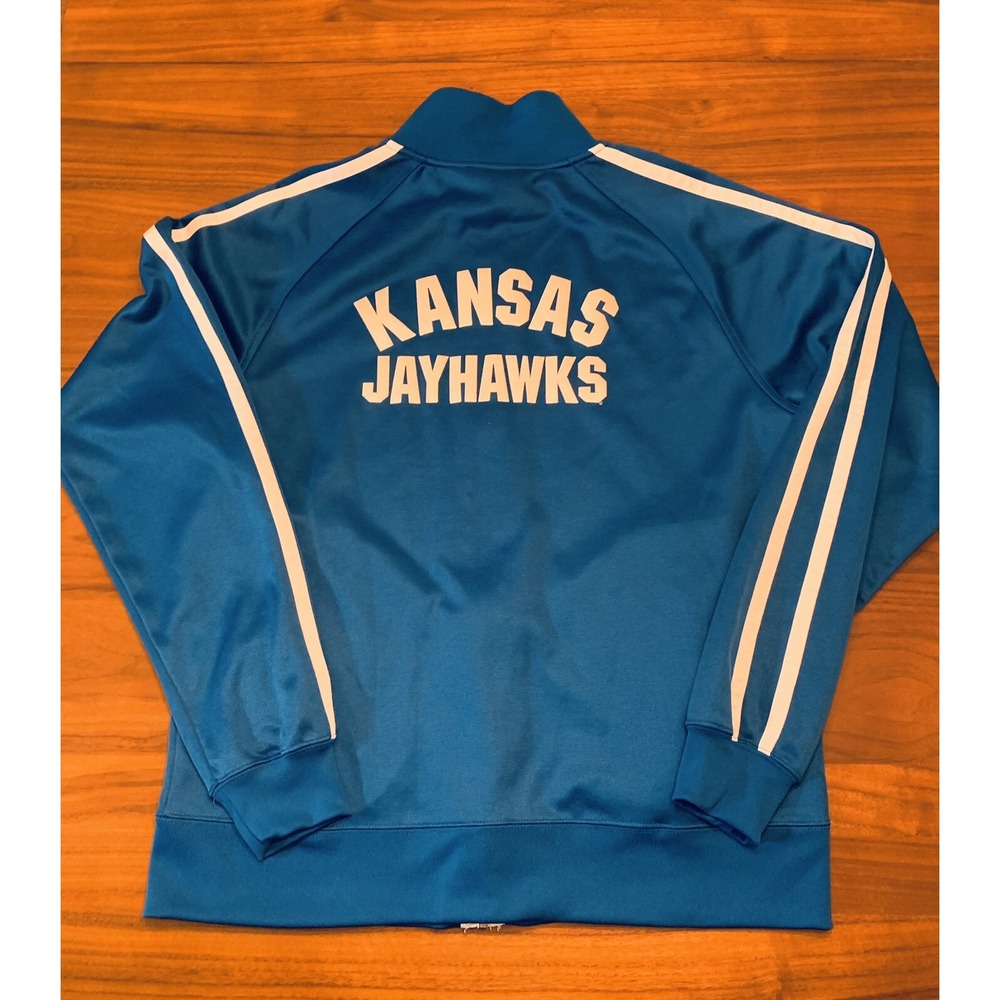 Vintage Kansas Jayhawks Champion Jacket Mens L Fieldhouse Warmup Track Full Zip